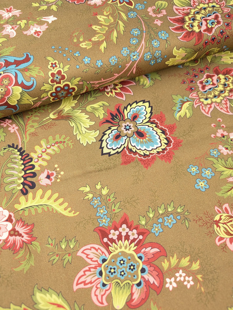 Thumbnail: Dutch Heritage Pompadour (DHER2041) in Brown - 100% Cotton