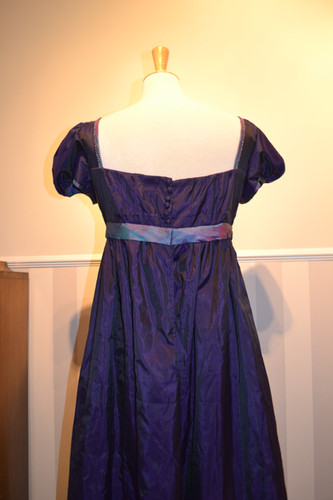 sachin and babi light blue dress Masquerade Ladies Burgundy Lace Regency Evening Gown. Regency Ball Costumes main image 0
