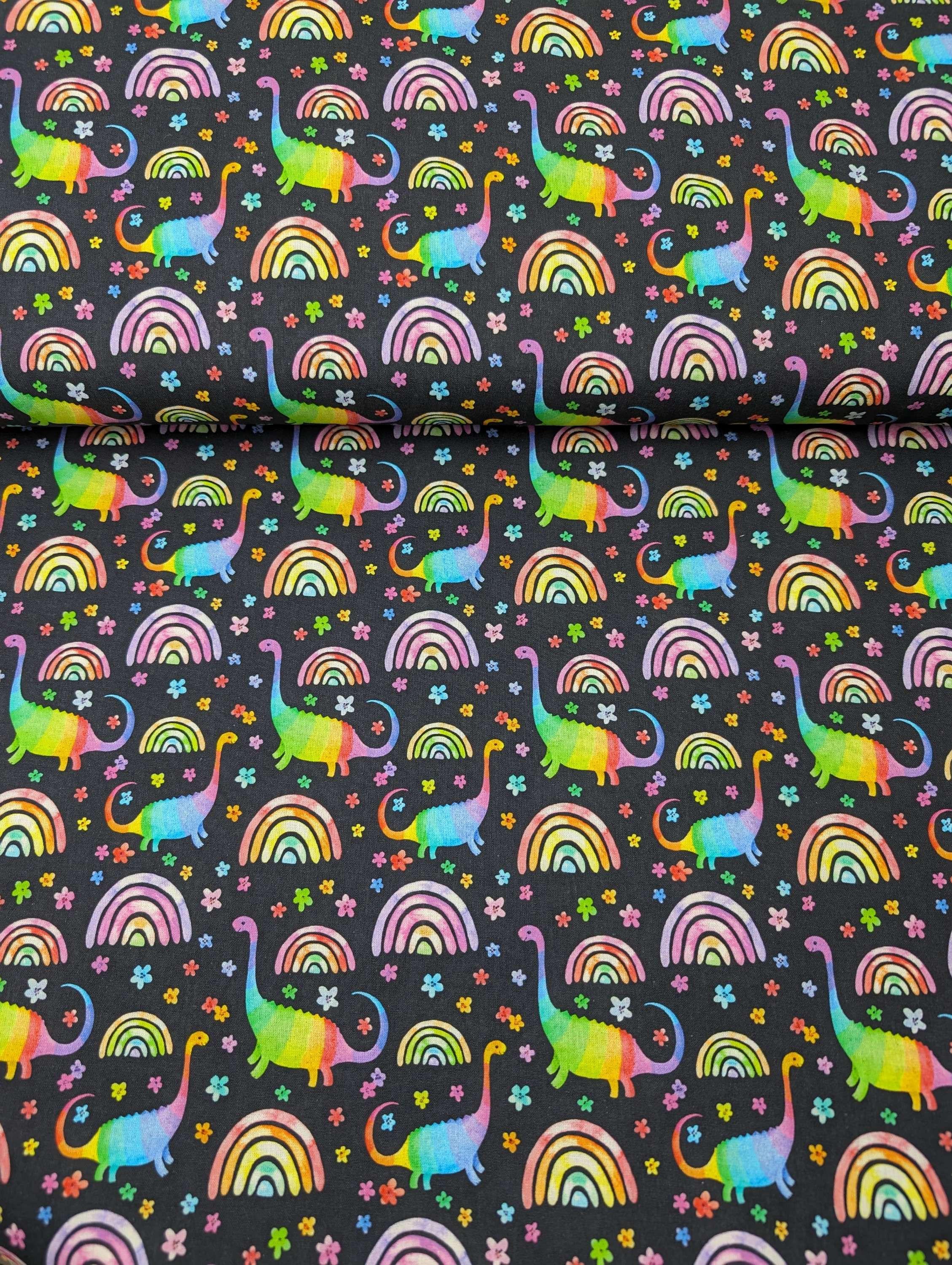 Little Johnny Rainbow Dinos 100% Cotton