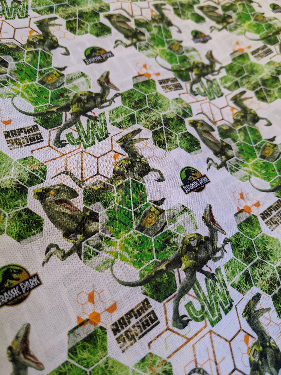 Thumbnail: Raptor Squad 100% Cotton Fabric
