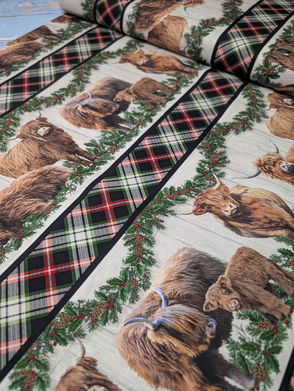 Thumbnail: Highland Heart 100% Cotton Fabric 