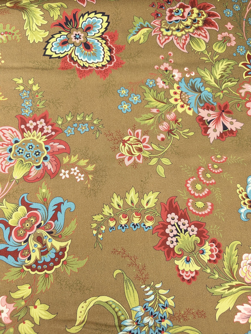 Thumbnail: Dutch Heritage Pompadour (DHER2041) in Brown - 100% Cotton