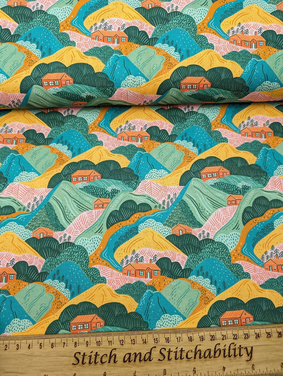 Thumbnail: Little Johnny Colourful Countryside 100% Cotton