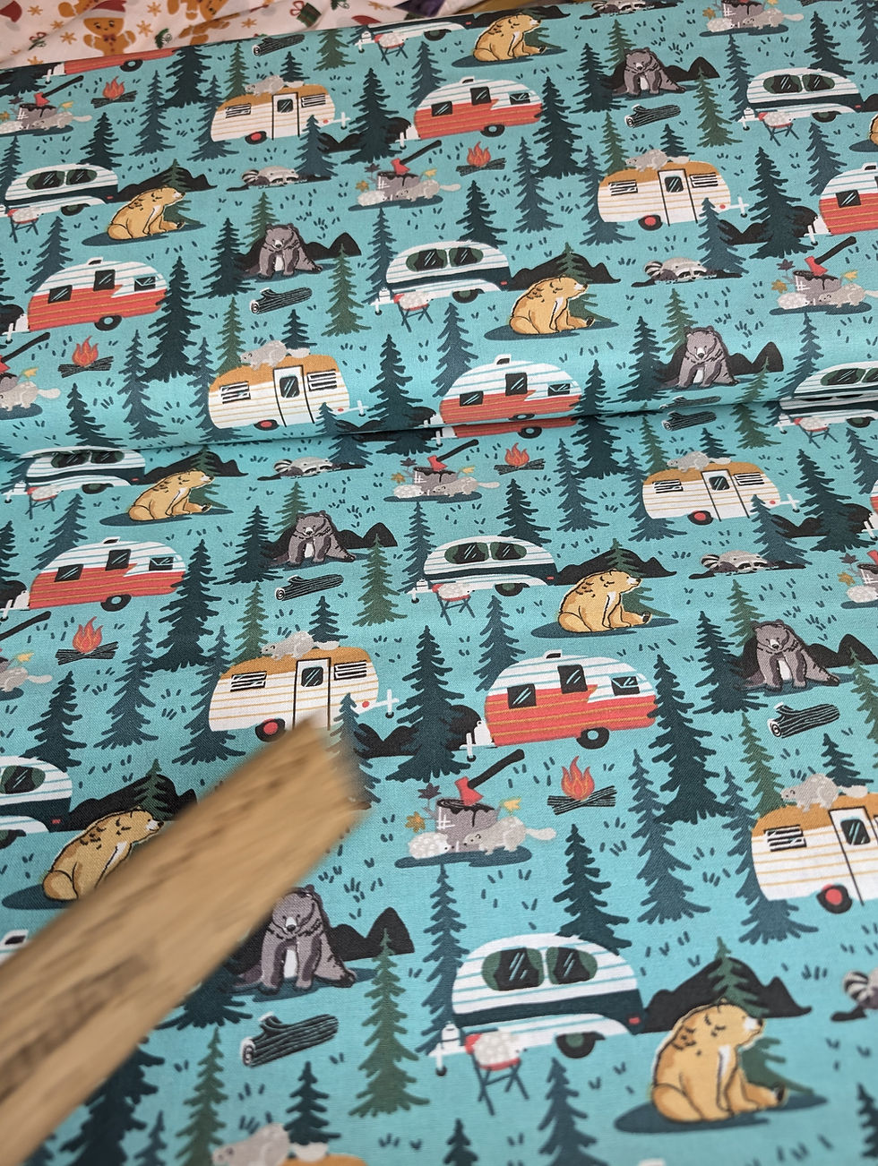 Thumbnail: Camping Friends from The Craft Cotton Company 100% Cotton Fabric 