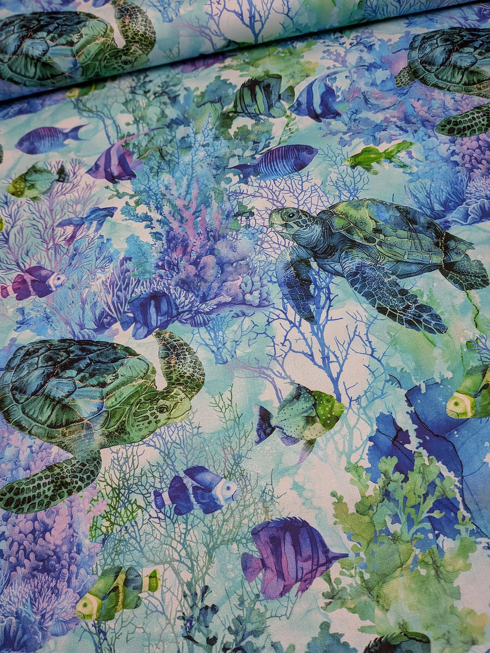 Thumbnail: Coral Reef 100% Cotton Fabric