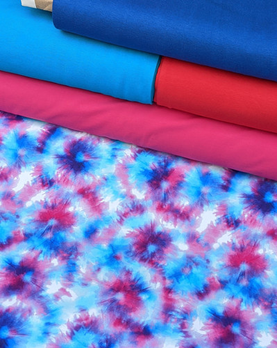tie dye cotton jersey fabric