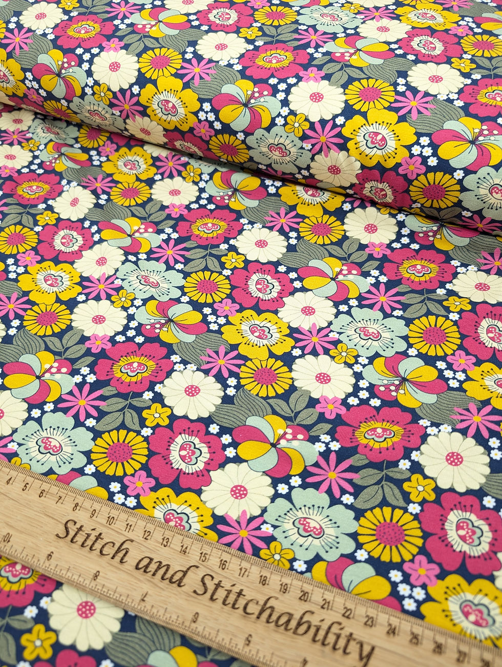 Thumbnail: Flower Child from 'The Crafty Pie' Cotton Jersey Fabric 