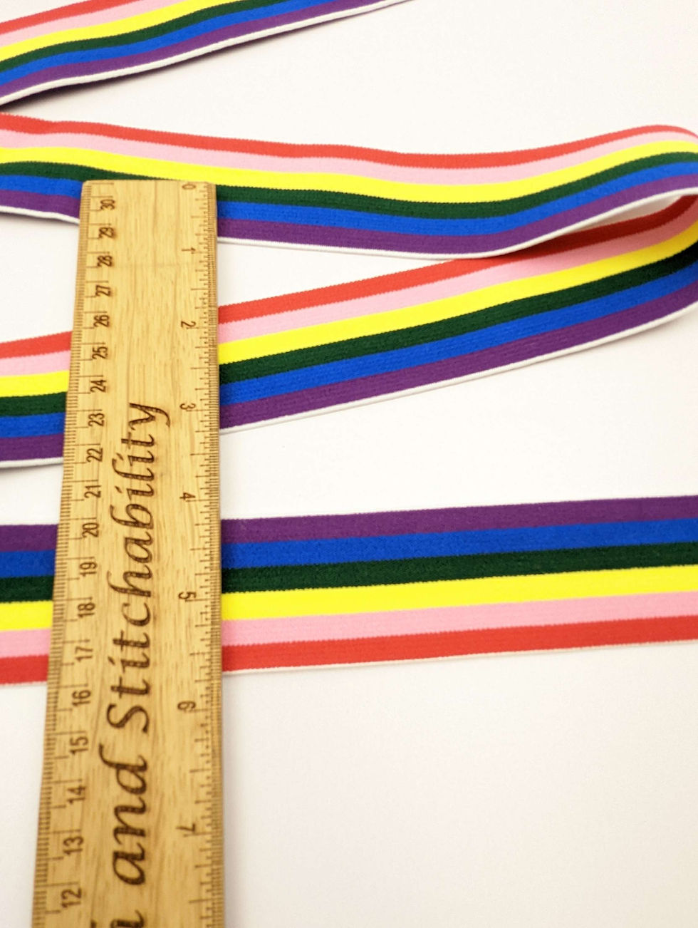 Thumbnail: Rainbow Waistband Elastic by the Metre