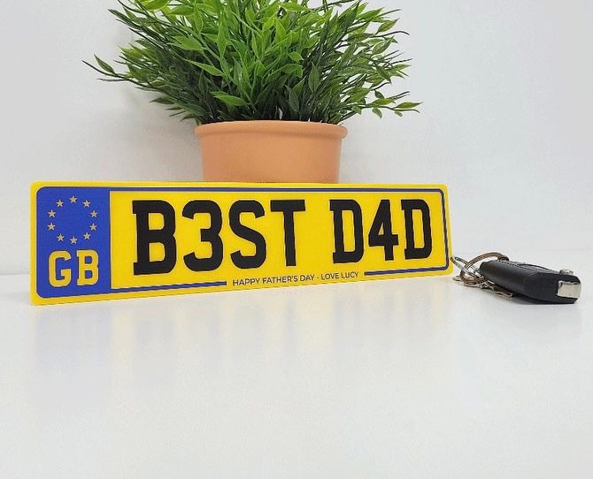 Thumbnail: Personalised 30CM Number Plate