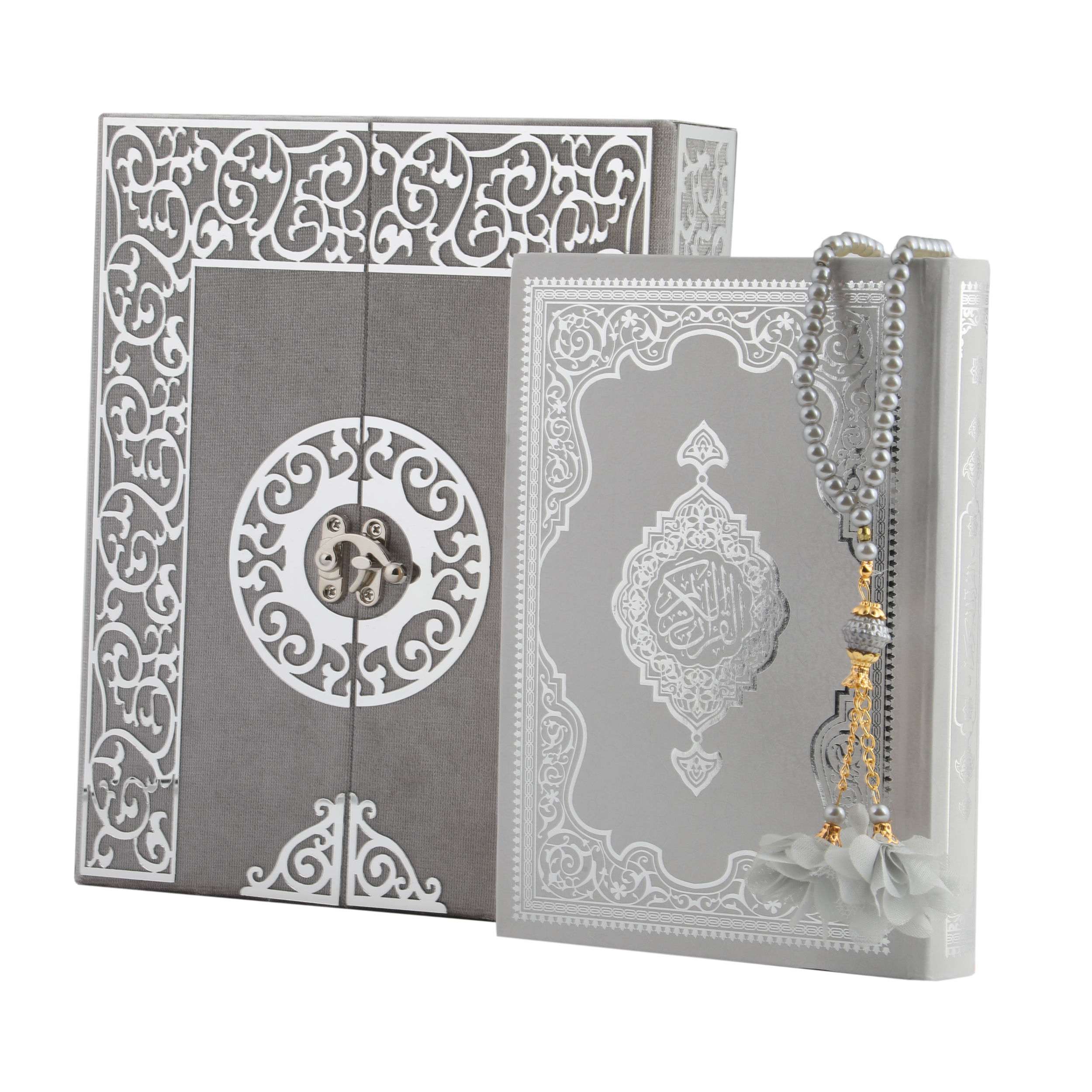 20x24 cm Vertical Quran Prayer Beads Box with Two Doors
