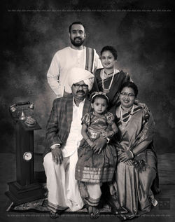 Canvas printed family portraits