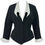 Thumbnail: S/S 1992 Thierry Mugler Black Runway Jacket Dramatic White Collar
