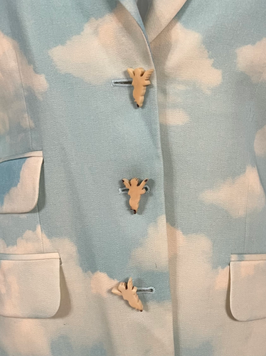 【送料&関税込】Moschino Couture Printed Jacket 1990's Moschino Cheap & Chic Cloud Sky Printed Blazer | Lord