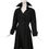 Thumbnail: 1990's Thierry Mugler Dramatic Black Velvet Trim Coat