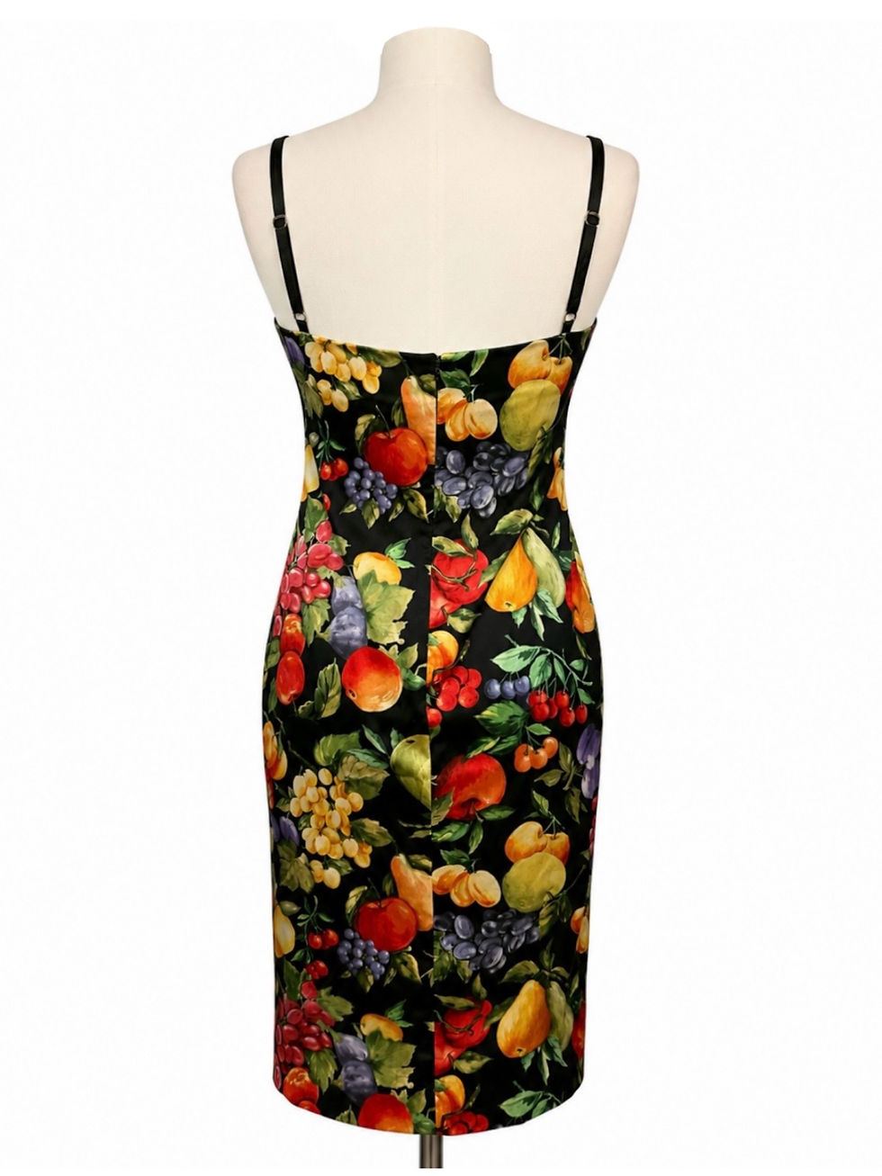 Thumbnail: 2000's Dolce & Gabbana Fruit Printed Fitted Silk Dress  