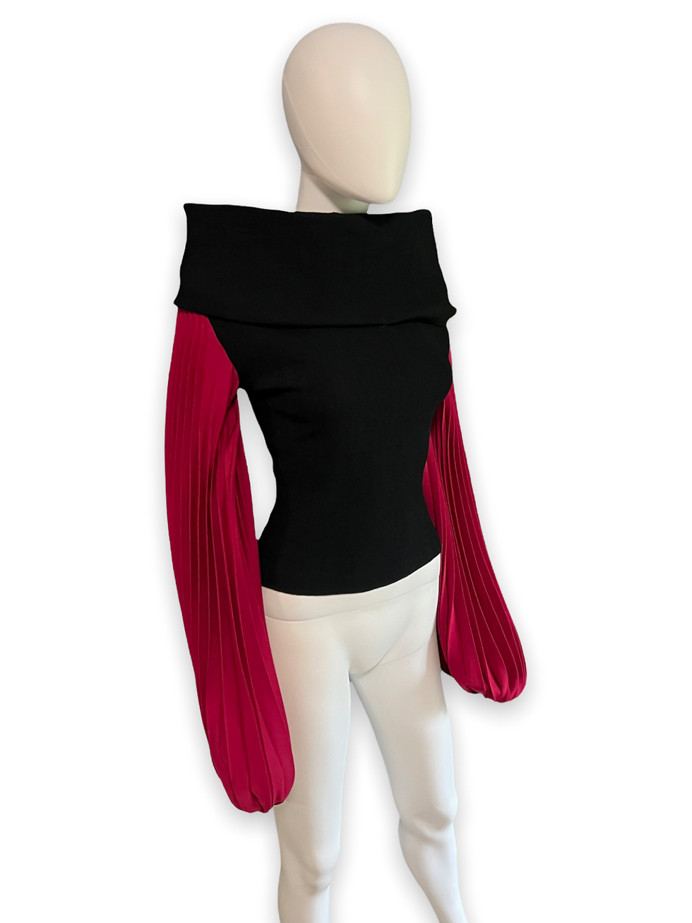 Thumbnail: Moschino Vintage Avant-Garde Exaggerated Sleeve Wool Top 