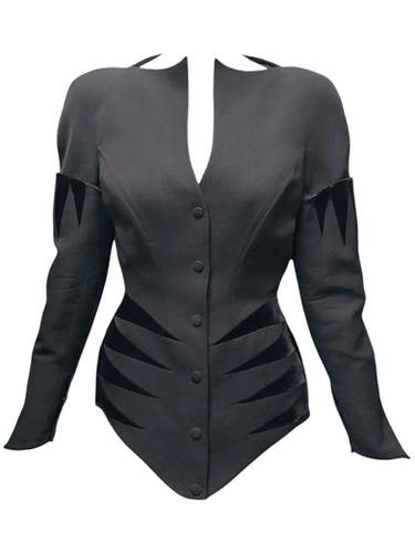 F/W 1990 Thierry Mugler “Music Hall” Velvet Trim Jacket | Lord of