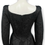 Thumbnail: Thierry Mugler Vintage Black Jacquard Corset Dress