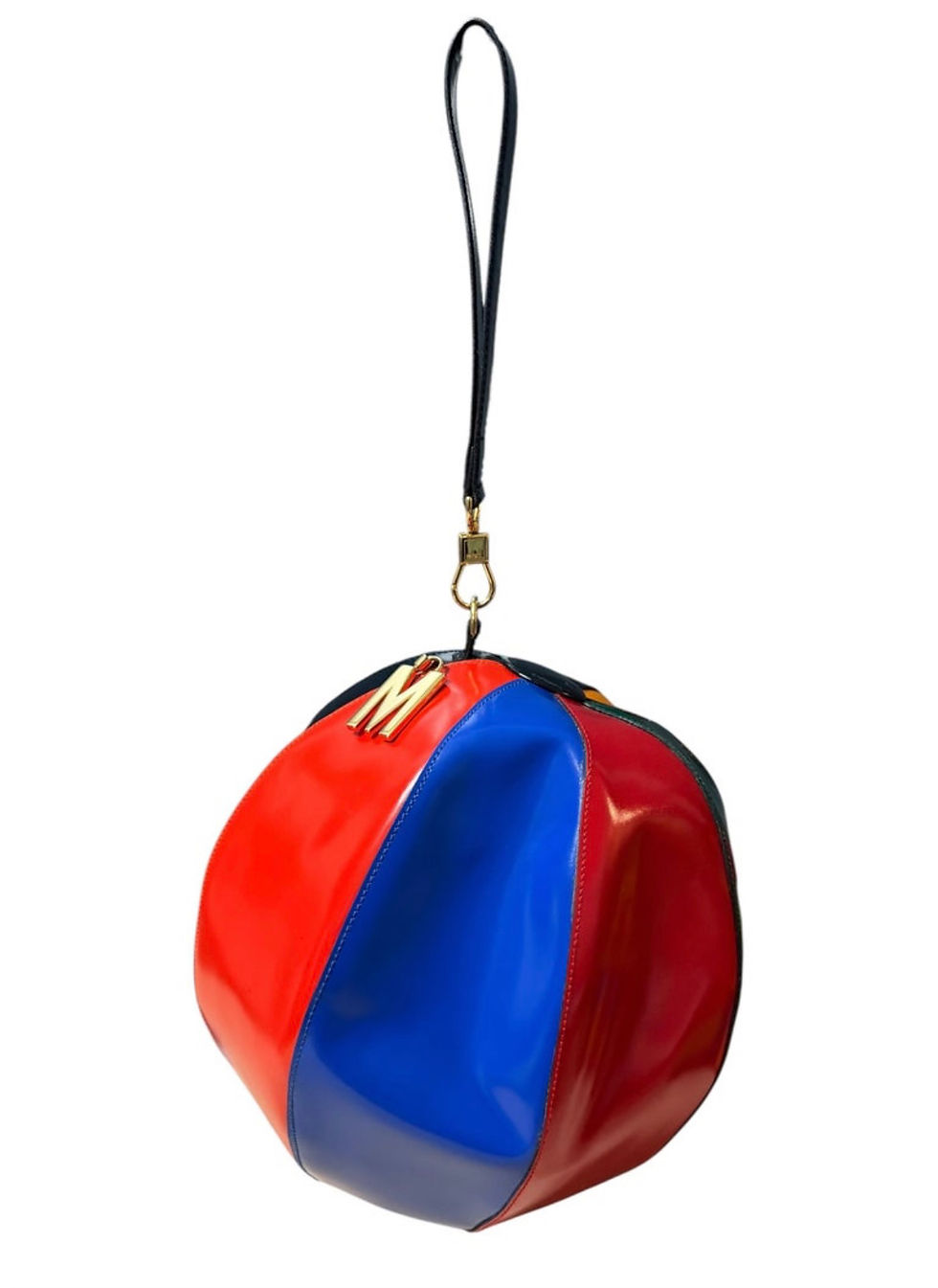 Thumbnail: Moschino Vintage Beach Ball Leather Wristlet Bag
