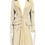 Thumbnail: Versace F/W 2003 Corset Beige Suede Leather Lace Up Shearling Coat