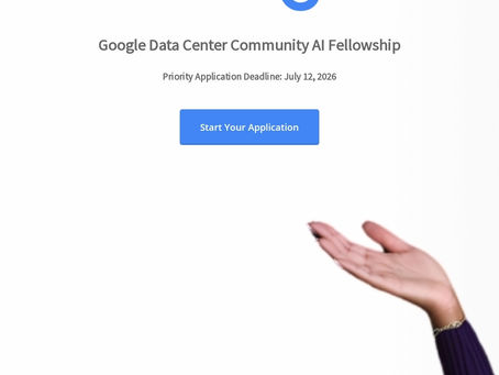 Google Data Center Community AI Fellowship 2026 — Fully Funded AI Entrepreneurship Programme for Community Leaders