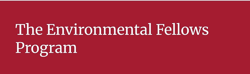 Harvard University Environmental Fellows Program 2026