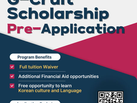 Chungbuk National University (CBNU) G-Cruit Scholarship Program Fall 2025