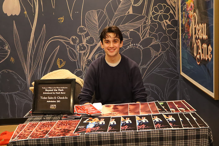 Noah Berc at a film program night