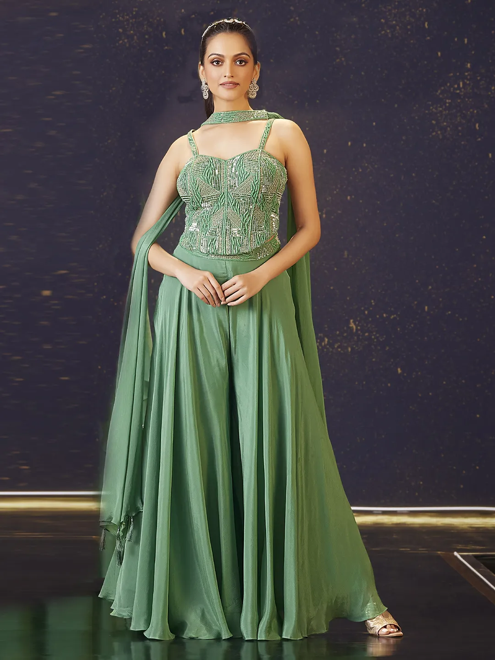Pastel-Colored Engagement Salwar Suits