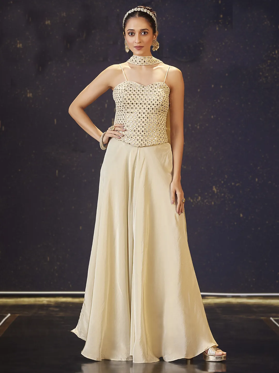 Mirror Work and Sequined Details