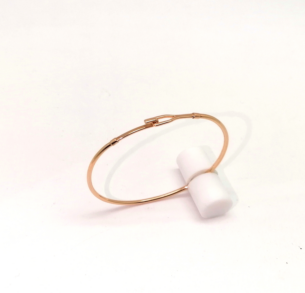 Bracelet Lili lisse or rouge