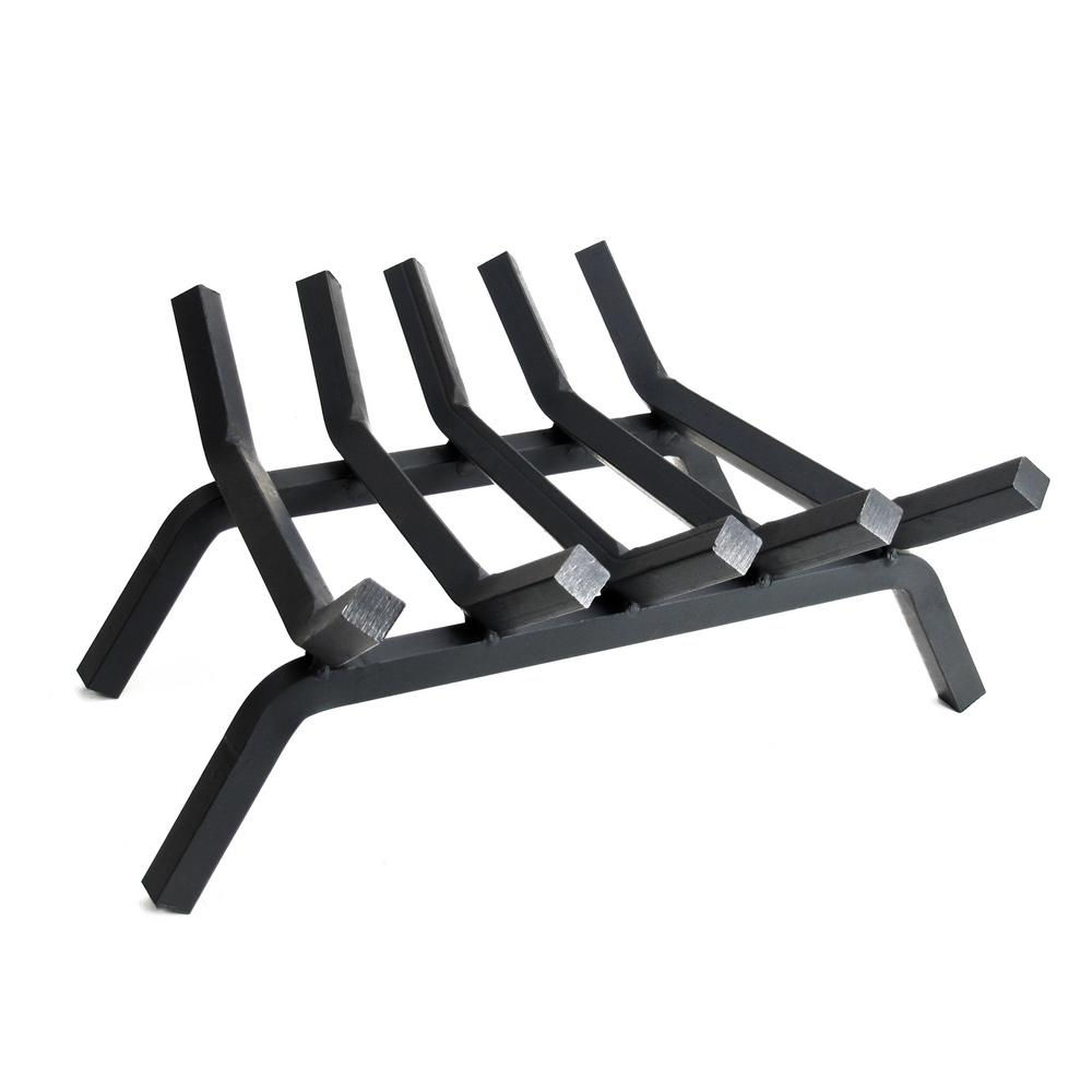 24 in. 5-Bar Steel Fireplace Grate
