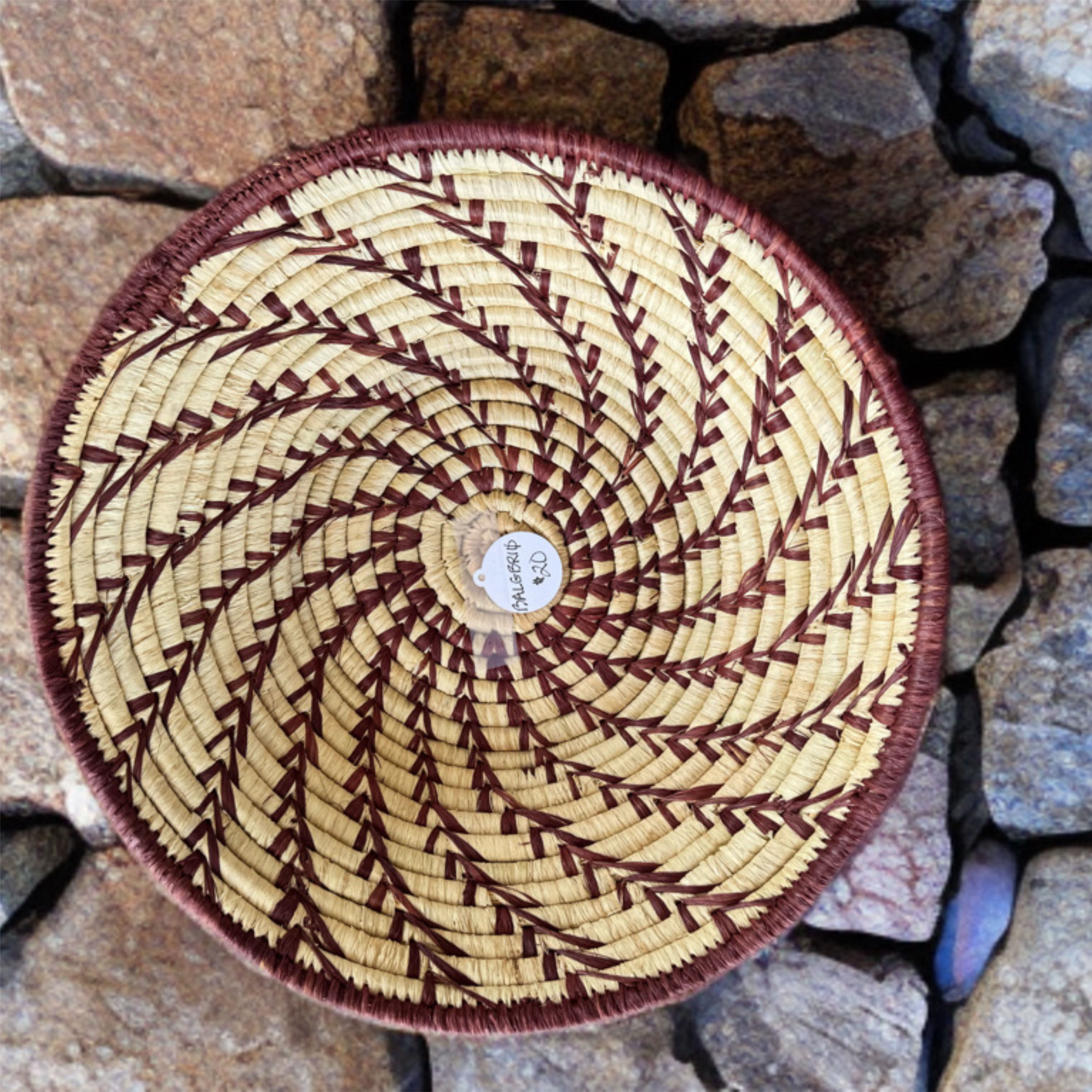 Burgundy & Cream Basket