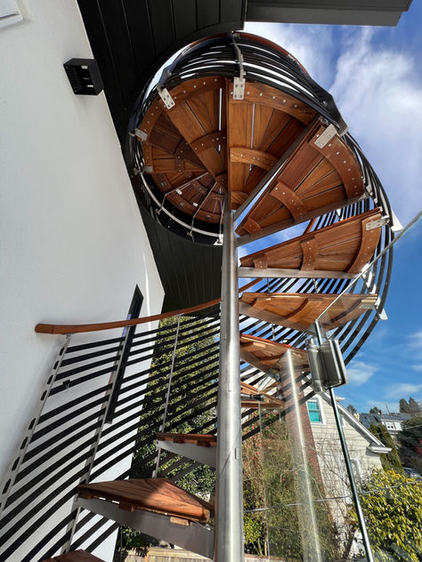 Teak and Stainless Spiral-4