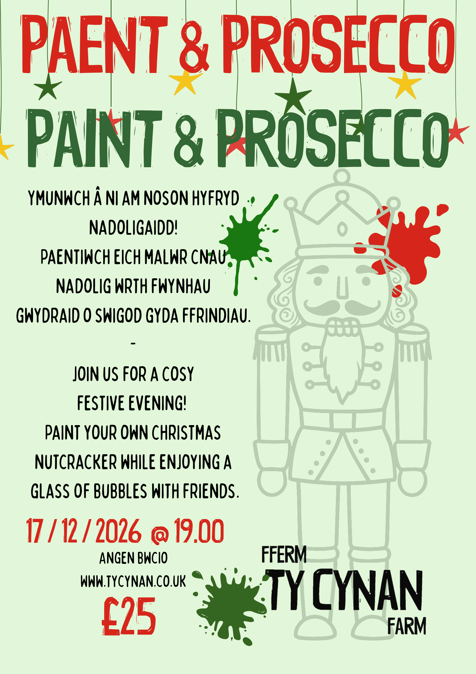 Paint & Prosecco - Nutcracker