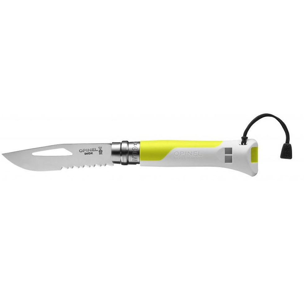 Küçük resim: Opinel No 8 Outdoor Fluo Paslanmaz Çelik Çakı (Sarı)