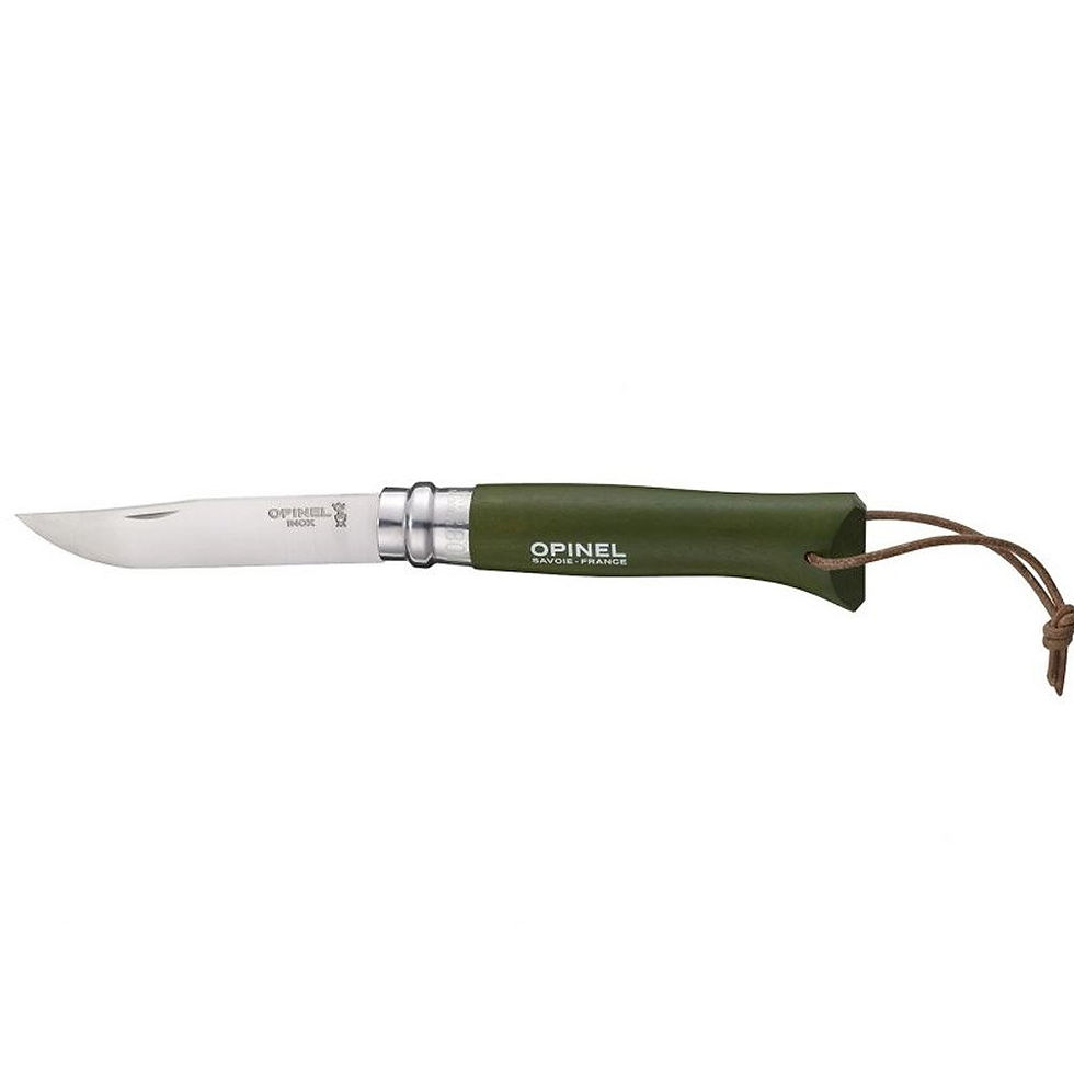 Küçük resim: Opinel Inox No 8 Gürgen Saplı Paslanmaz Çelik Çakı (Haki)