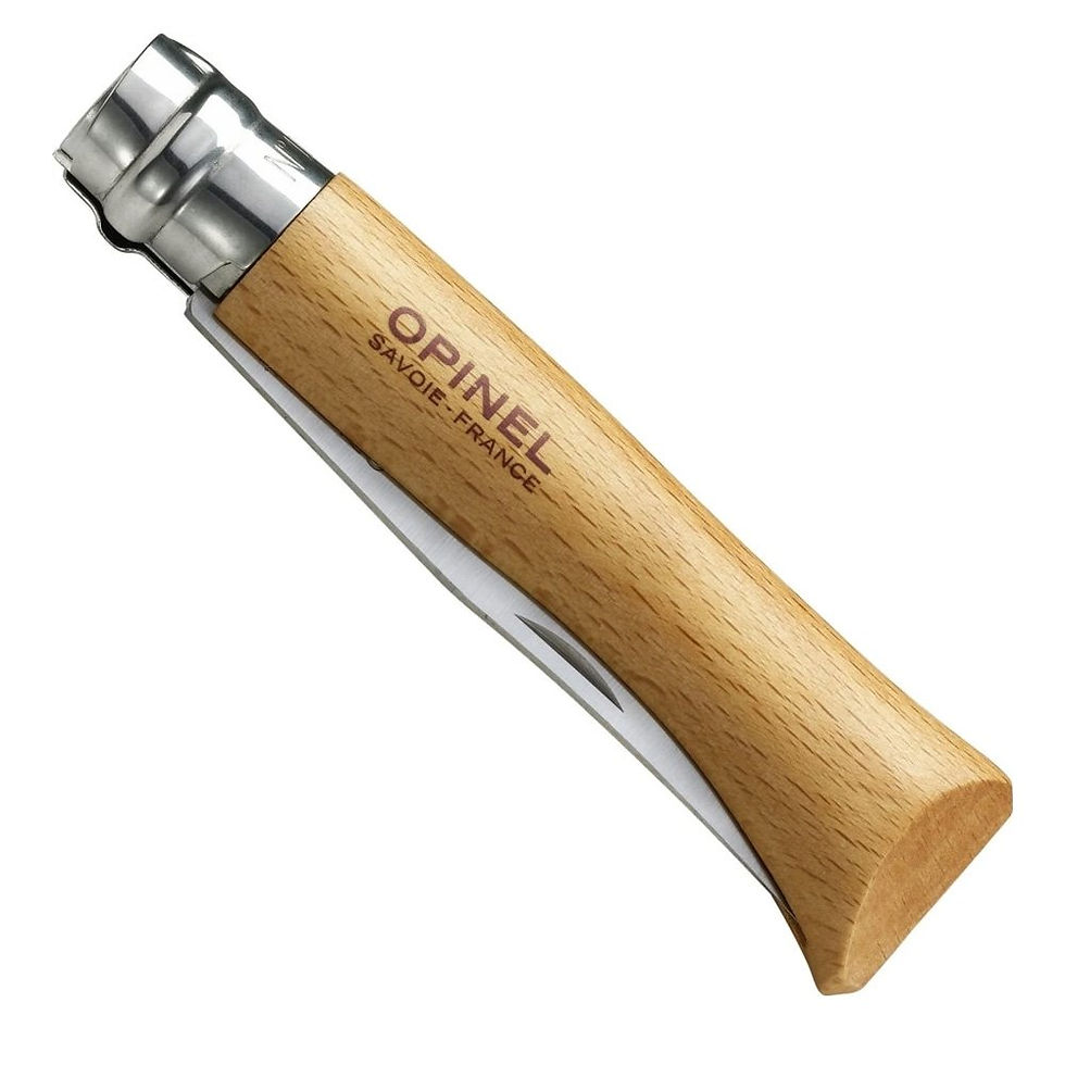 Küçük resim: Opinel Inox 10 No Kayın Saplı Paslanmaz Çelik Tirbüşon & Çakı