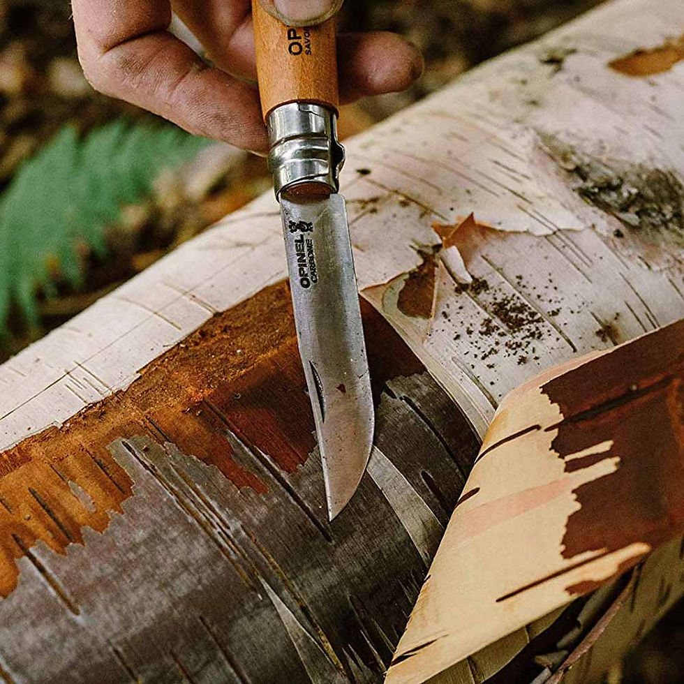 Küçük resim: Opinel No 6 Kayın Saplı Karbon Çelik Çakı
