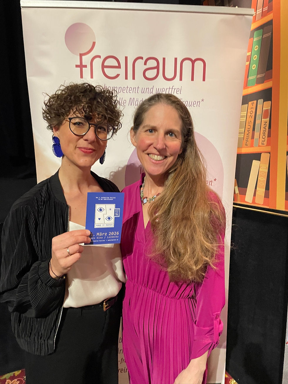 Leni Koinegg Initiatorin des MAKE IT MATTER Festivals mit Natascha Bergler von Freiraum Leibnitz