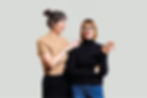 Porträt von Natalie Dietrich und Maria Hösch von Marlie+Fengg, zwei Frauen haben gemeinsam sehr viel Spaß