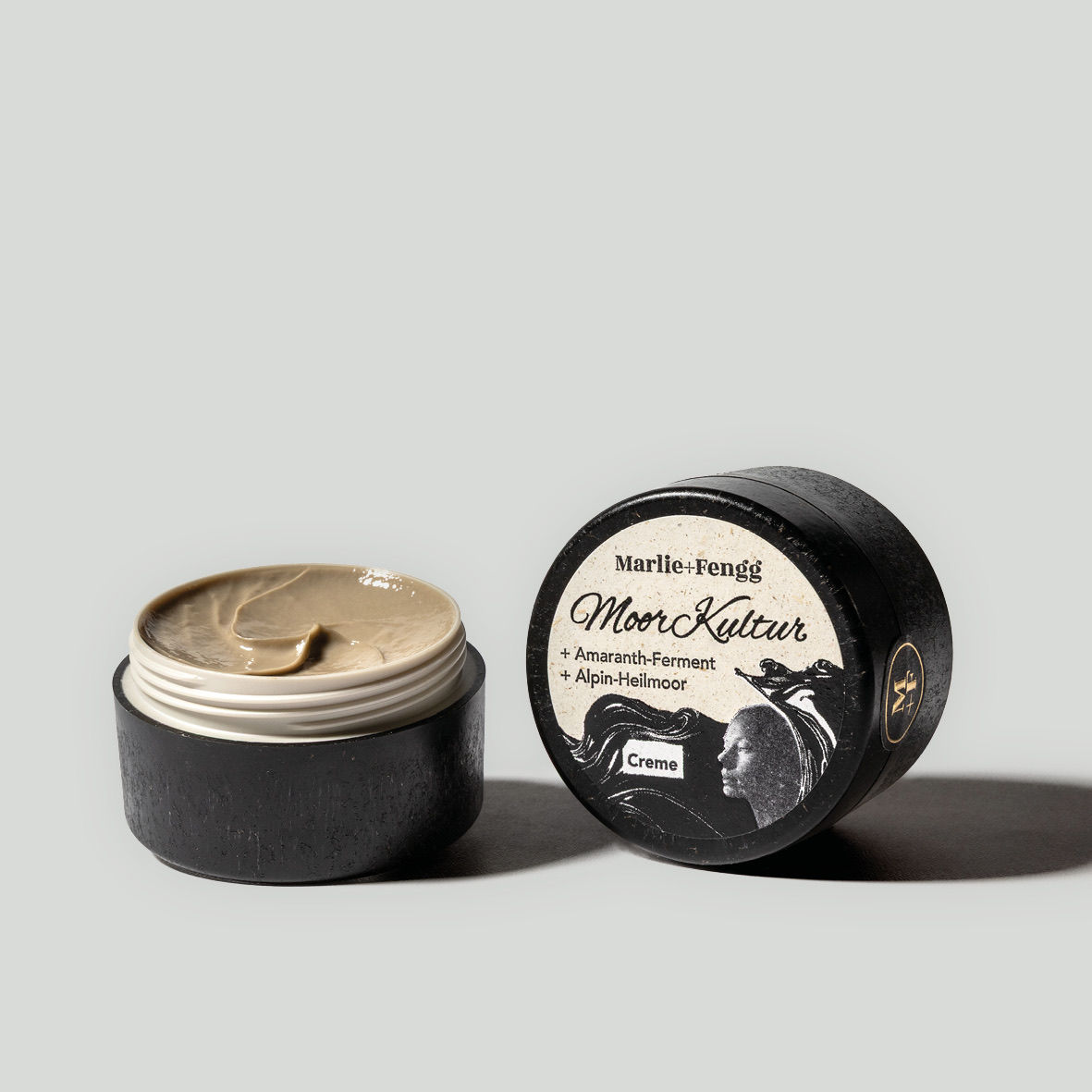Offener Tiegel von MoorKultur Creme von Marlie+Fengg – reichhaltige Naturpflege für Gesicht und Körper bei allen Hauttypen