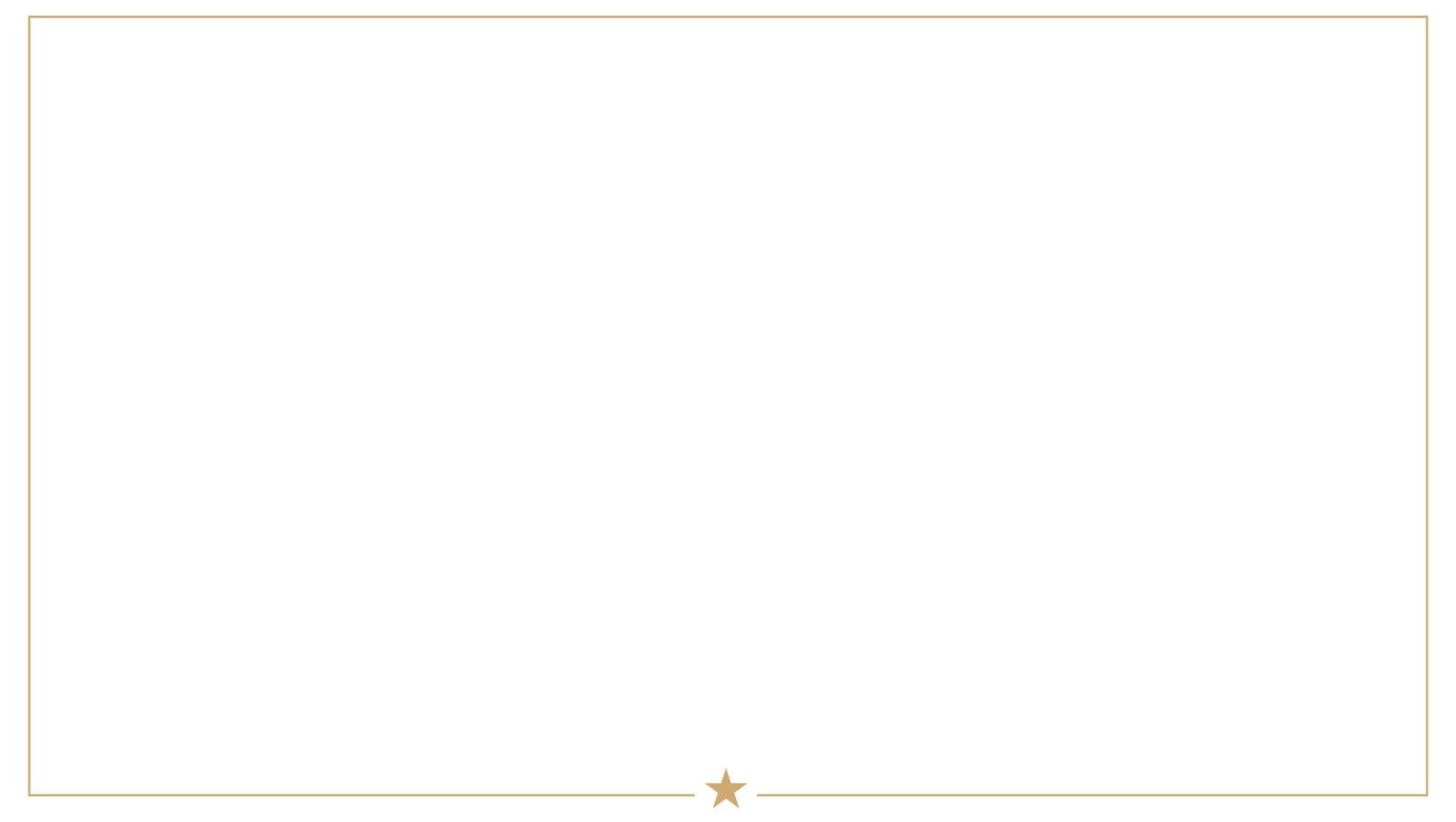Grafik: Goldener Rahmen mit einem einfachen Stern unten