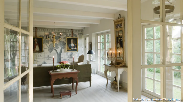 Glass French doors are wonderful at creating separation without closing off the flow of natural light and visability into other spaces.