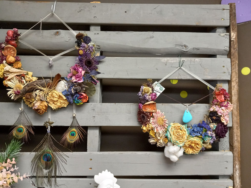 Thumbnail: Dried floral wreath 