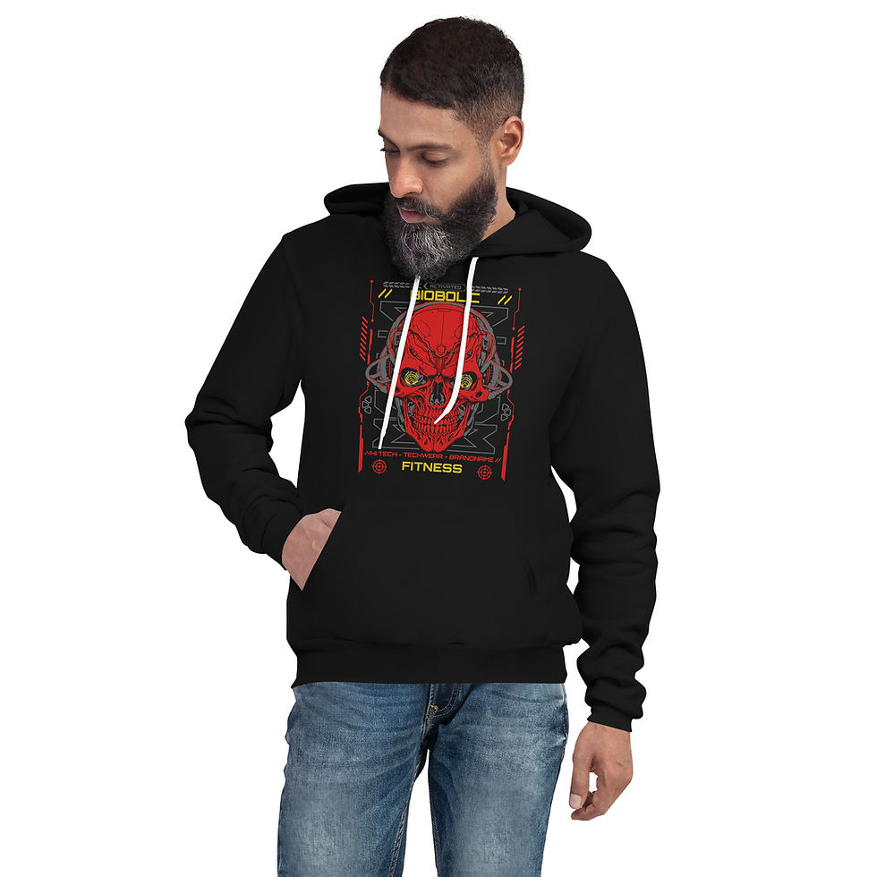 Thumbnail: BioBolic Fitness - Unisex hoodie -Mecha Skull