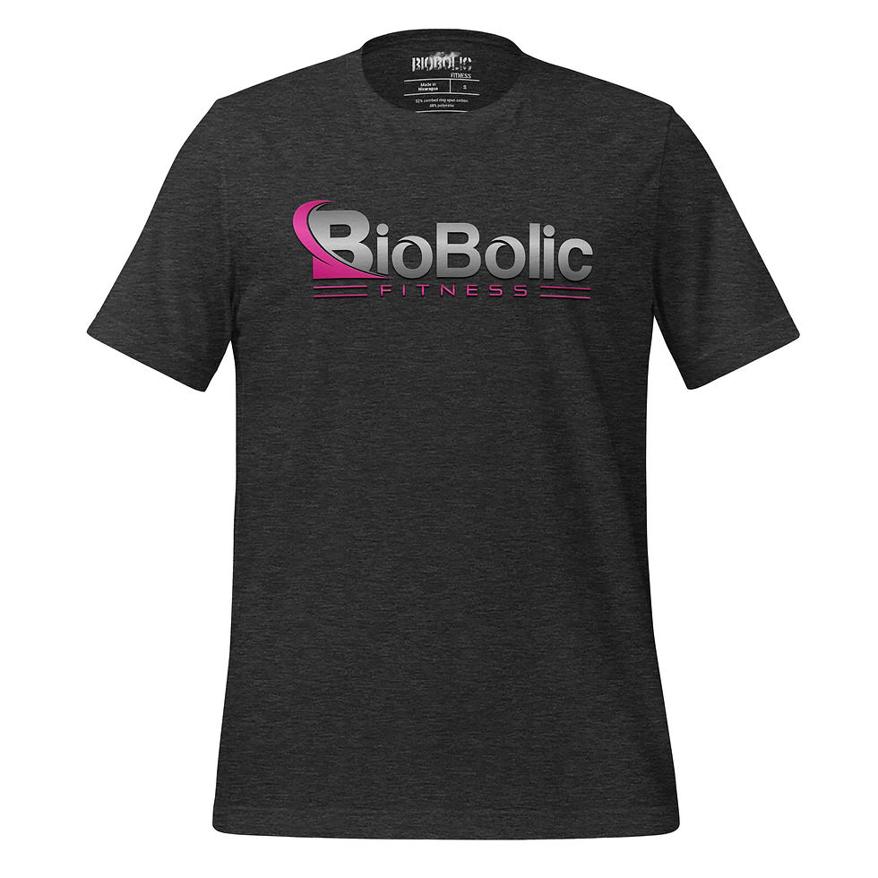 Thumbnail: BioBolic Fitness T-Shirt - Pink / Gray Logo