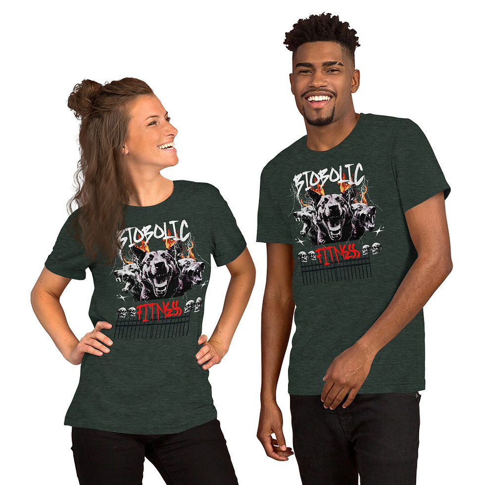 Thumbnail: BioBolic Fitness - Unisex T-Shirt - "Gangsta Glam" Logo