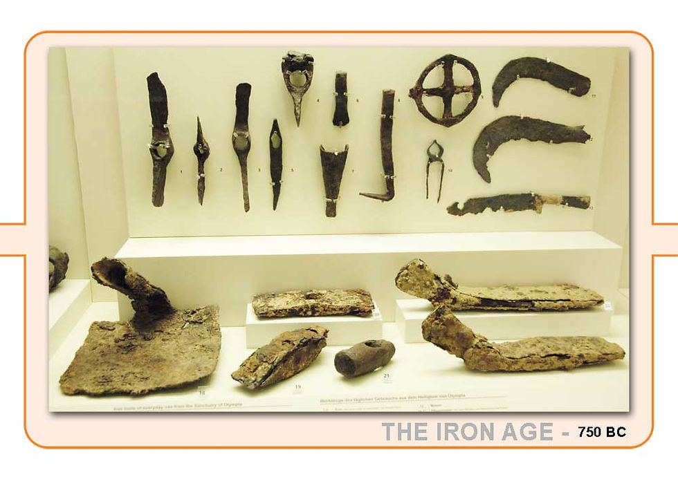 The Iron Age A4 Timeline Plate