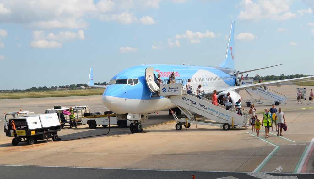 Airport - boarding plane Bespoke Backdrop